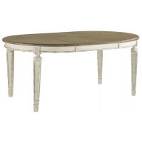 Caroline Wooden Oval Dining Room Extension Table (4 to 6 Seaters)